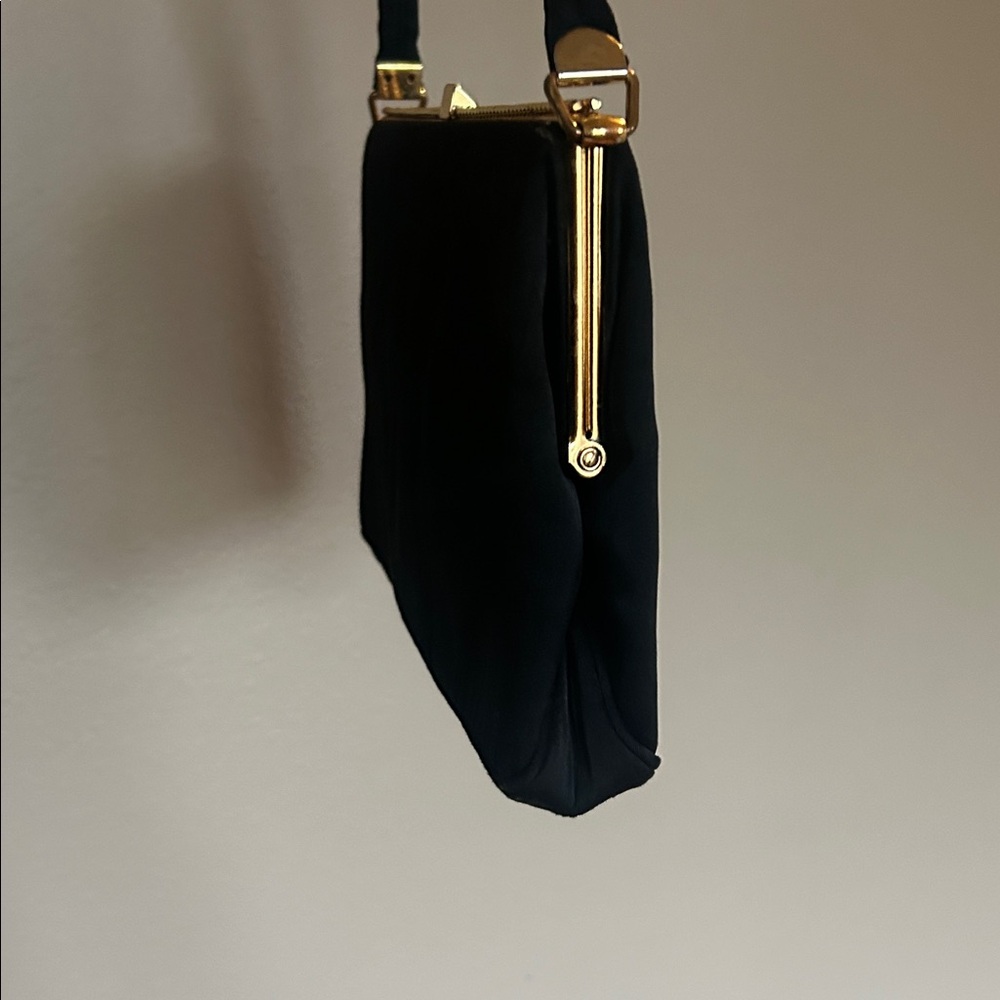 Vintage Coblentz Bag & JR USA Hand Bag Satin Gold Tone Hardware 1940’s & 50’s - Picture 3 of 17